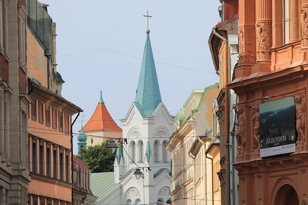 Church in Riga old town