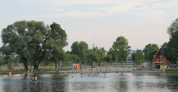 Lucavsala park in Riga. Riga tours