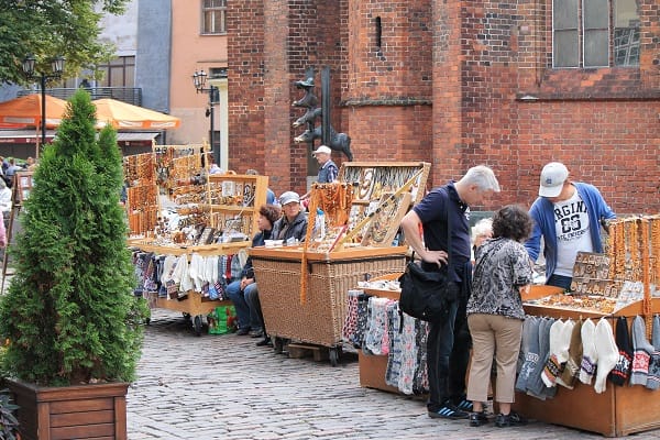 Market in Riga old town