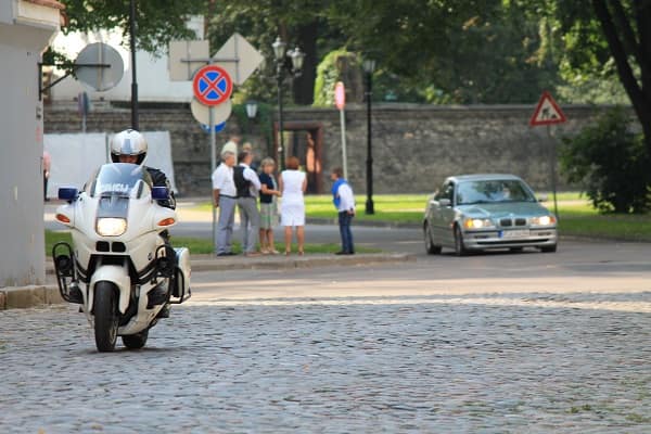 Police in Riga Old town