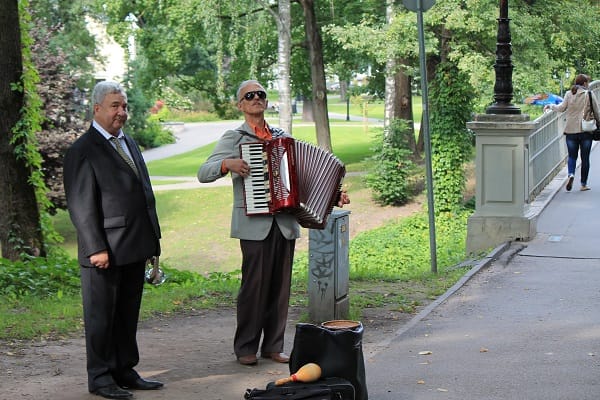 Musicians in Riga old town